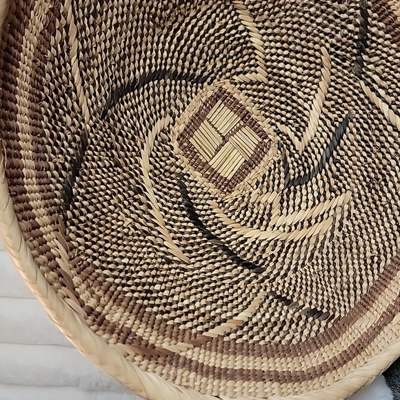 Ba Tonga Winnowing  Basket Handwoven Decorative Basket - Picture 5 of 6